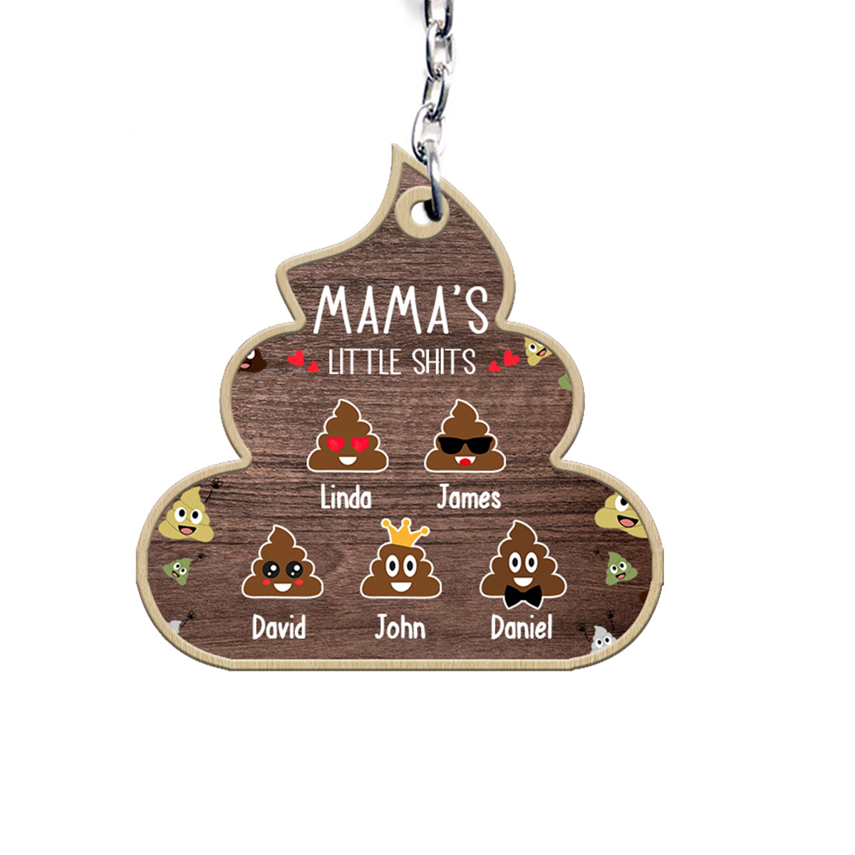 ĐBTG – Nana Lil's Shite – Geschenk für Oma, Mama, Papa, Opa – Personalisierter Schlüsselanhänger