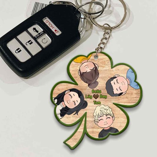 Lucky Charms – Personalisierter Opa-Schlüsselanhänger zum Vatertag (beidseitig bedruckt)