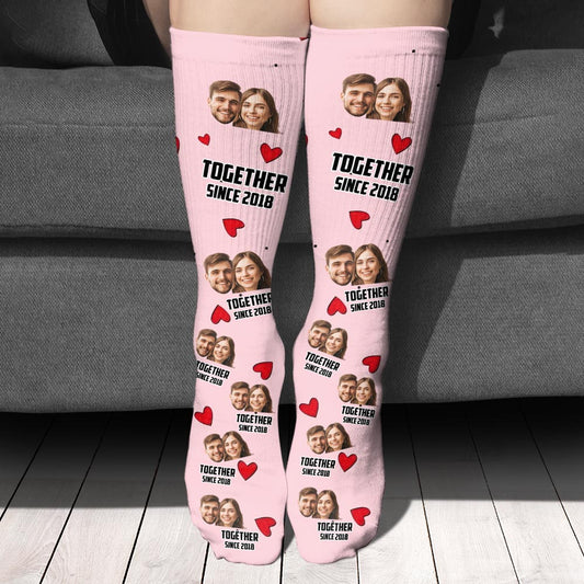 You Are My Missing Piece - Personalized Couple Socks
