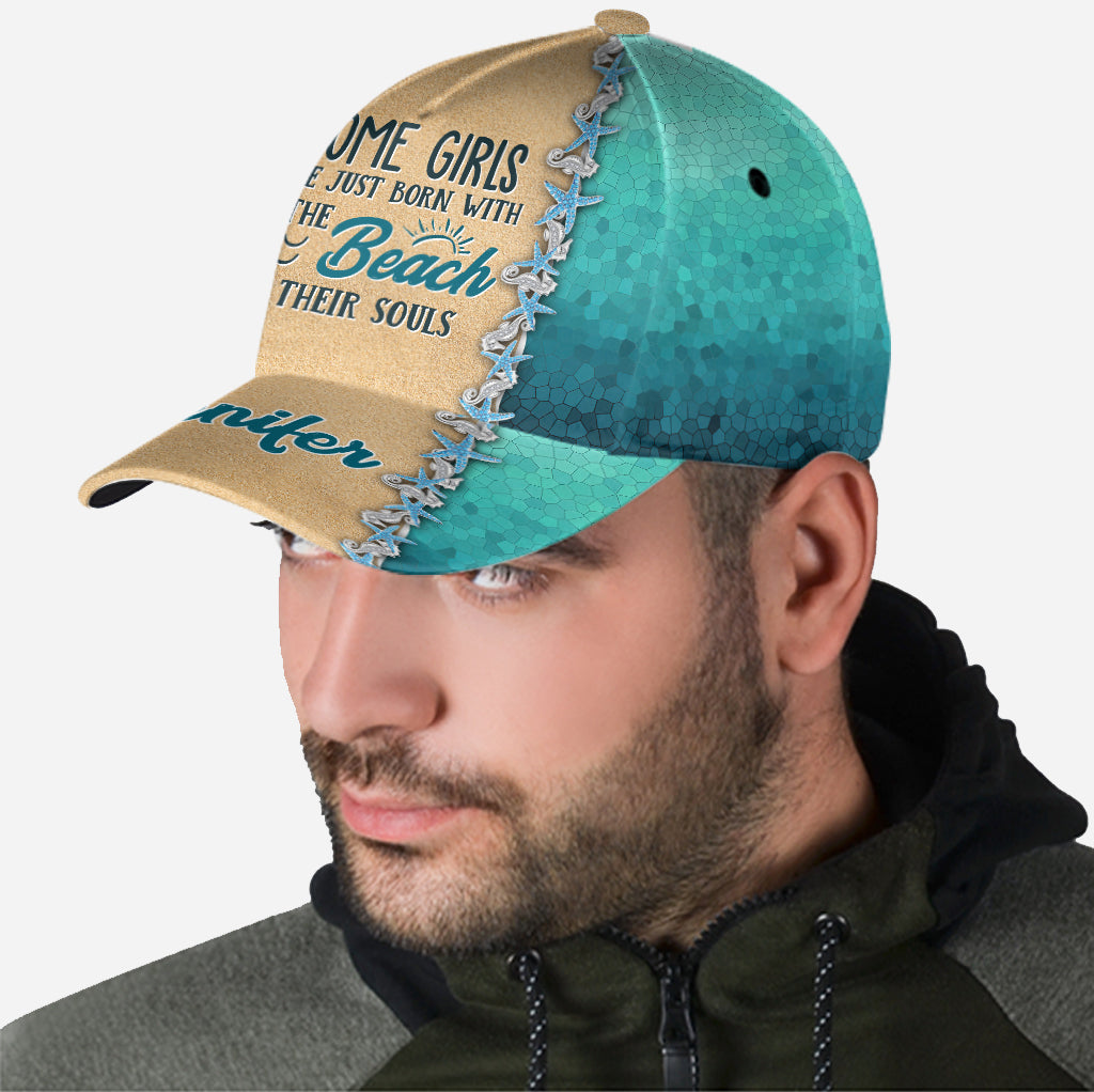 Manche Mädchen sind einfach so geboren – personalisierte Sea Lover Classic Cap