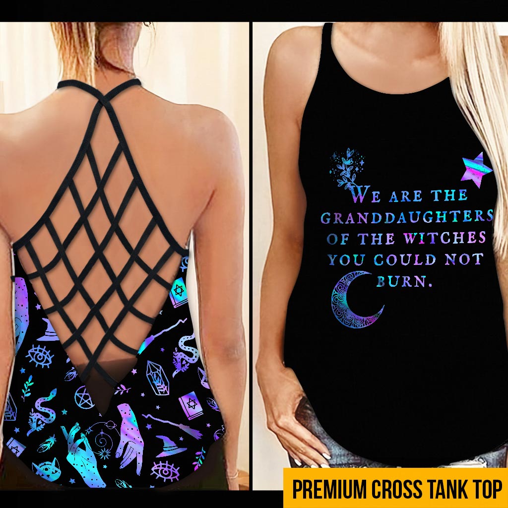 Wir sind die Enkelinnen der Hexen, die ihr nicht verbrennen konntet – Tanktop mit Hexenkreuz
