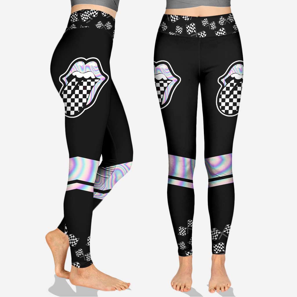 Ich bin nicht Sugar and Spice – Personalisierter Renn-Hoodie und Leggings