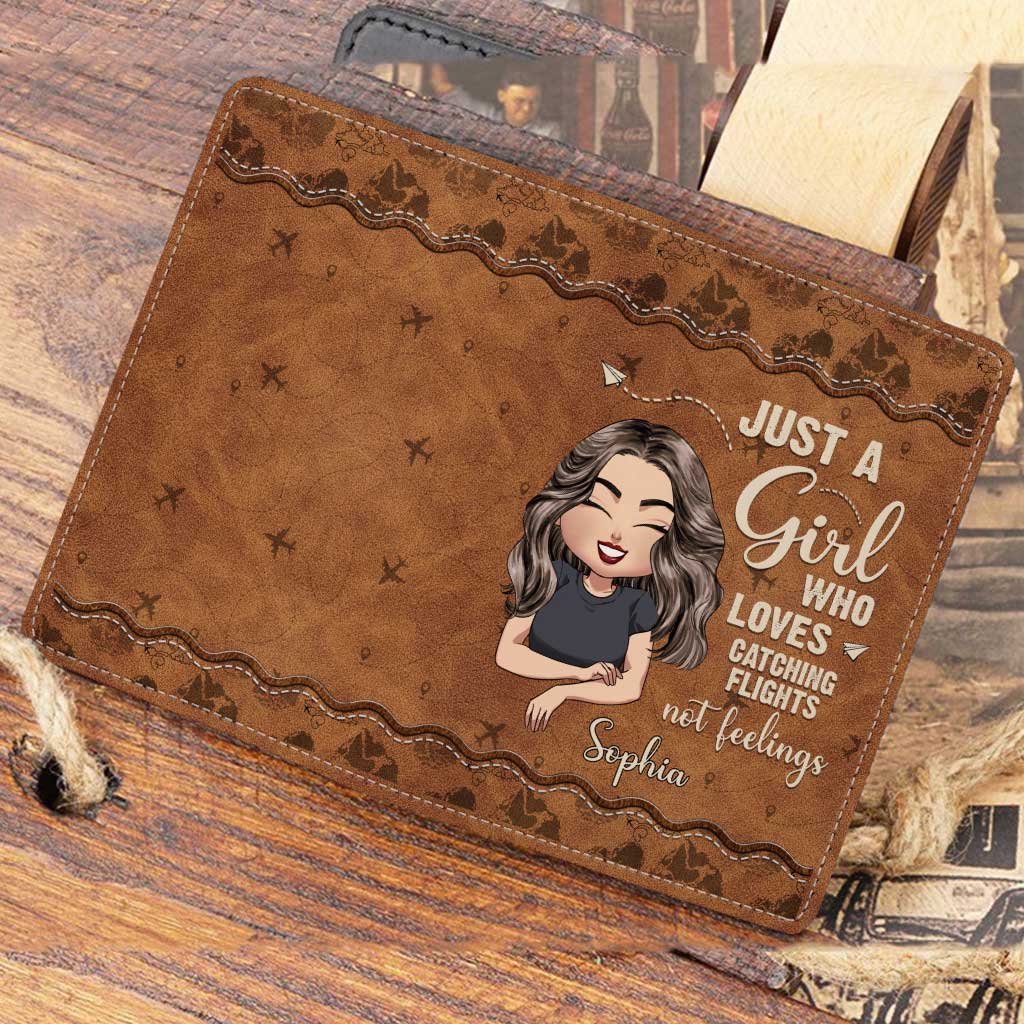 Just A Girl – Personalisierter Reisepasshalter