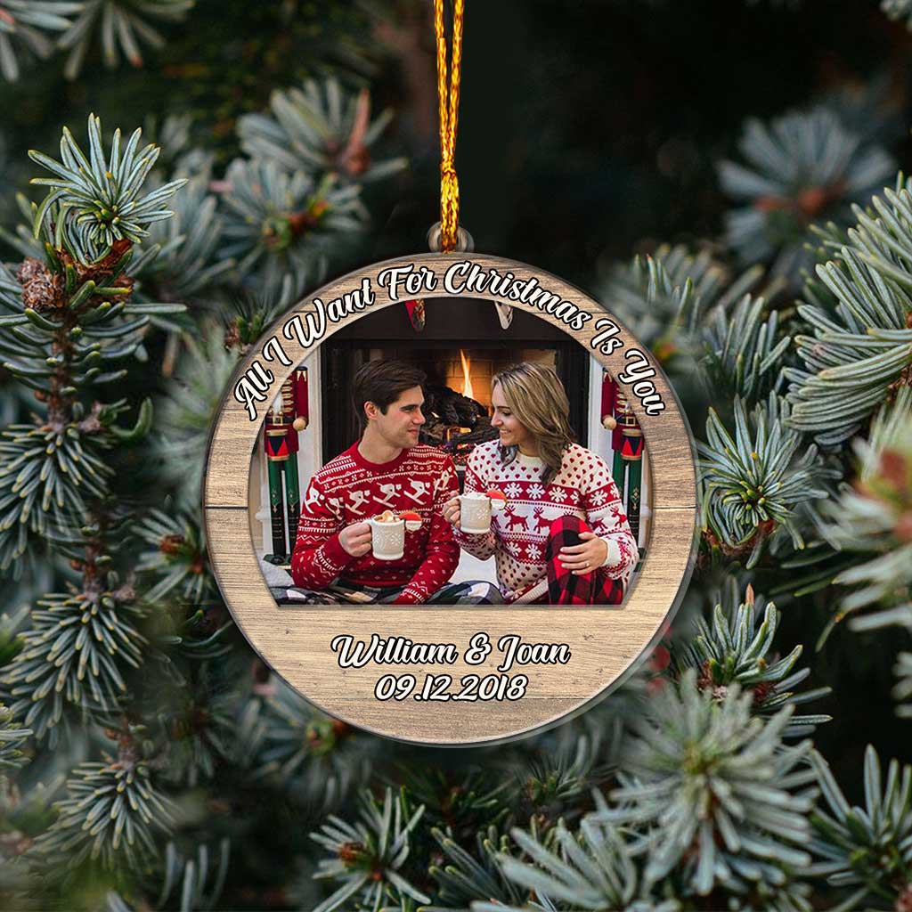Alles, was ich mir zu Weihnachten wünsche – Personalisierter Weihnachtsschmuck für Paare (mehrlagig)