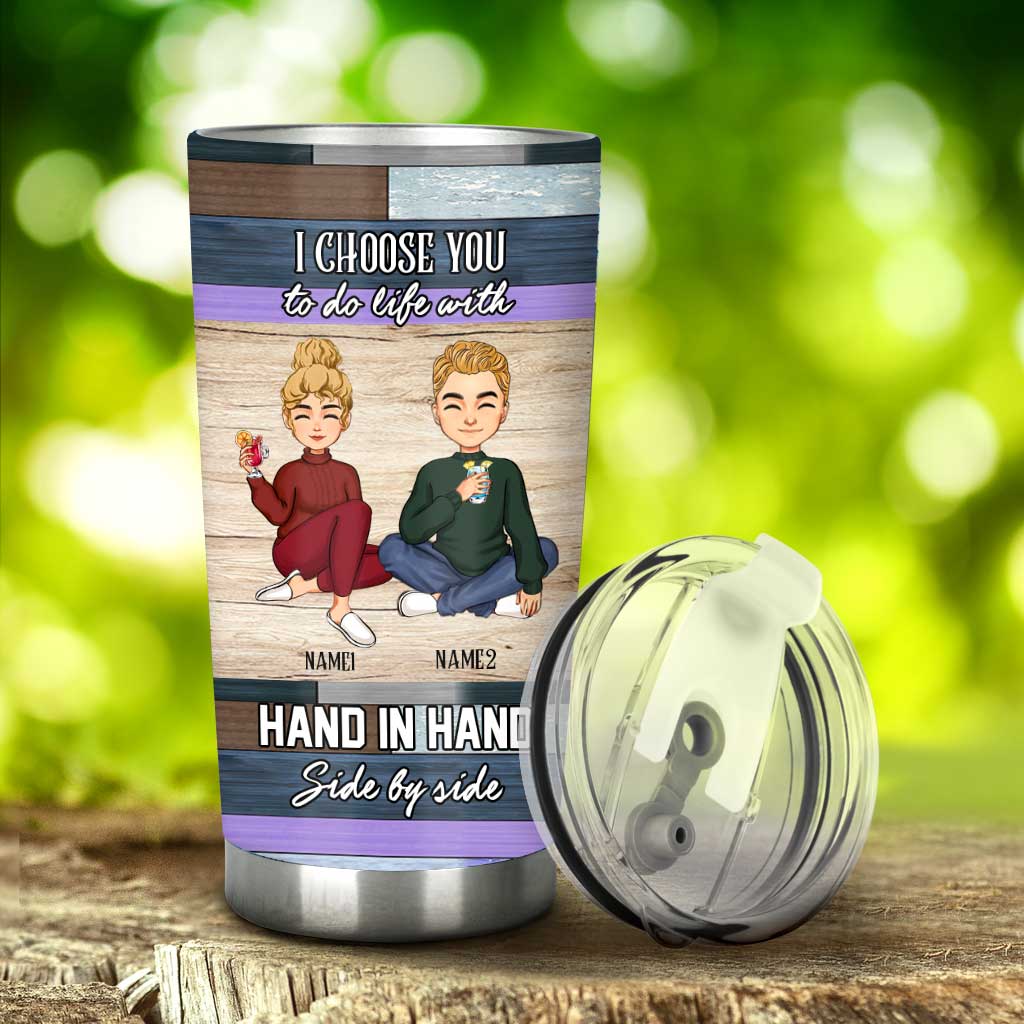 Ich wähle dich – Personalisierter Paar-Trinkbecher