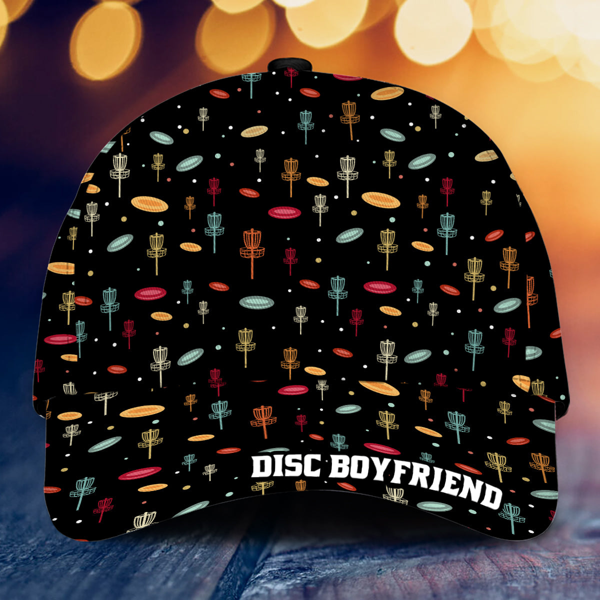 Disc Daddy – Disc-Golf-Geschenk für Papa, Opa, Mama, Oma – Personalisierte klassische Kappe
