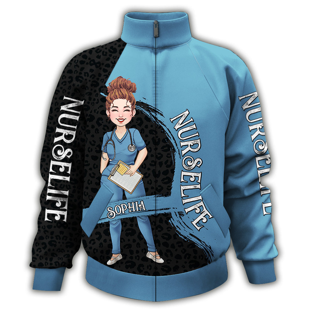 The Nurse Life - Personalized Nurse Zip Jacket