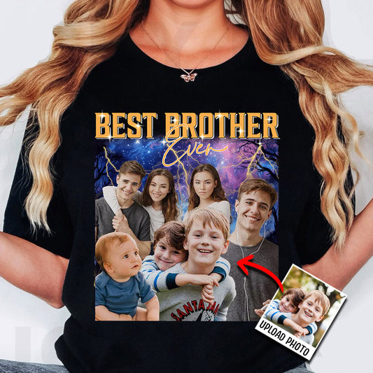 Individuelles Foto im Retro-Stil – Personalisiertes T-Shirt und Hoodie