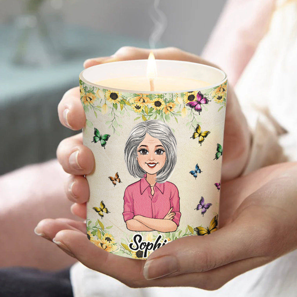 Riecht nach „Nicht mein Problem!“ – Personalisierte Duftkerze (nicht mehr im Sortiment) mit Holzdeckel