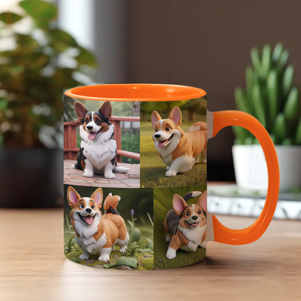 Cartoonisierte Haustierfoto-Collage – Geschenk für Hunde- und Katzenliebhaber – Personalisierte Tasse