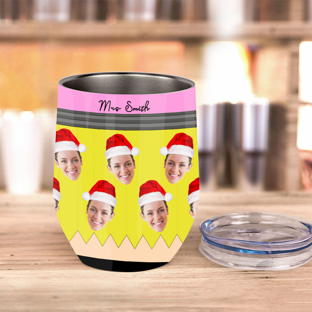 Lehrerleben – Personalisierter Weinbecher für Lehrer