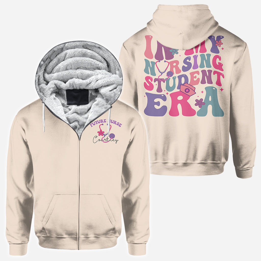 In meiner Zeit als Krankenpflegestudentin - Personalisiertes Krankenschwester-Allover-Shirt