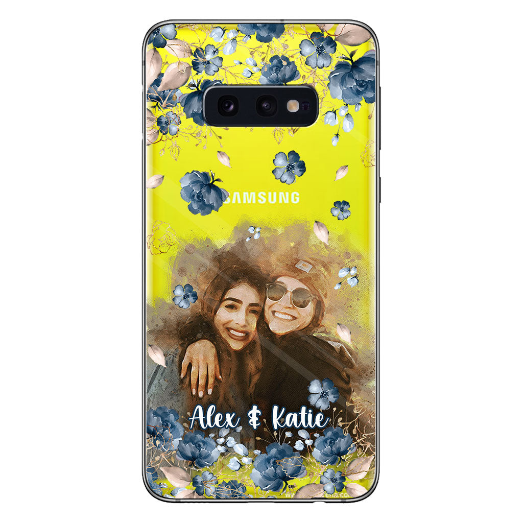 Bestie Matching Phone Case - Personalized Bestie Clear Phone Case