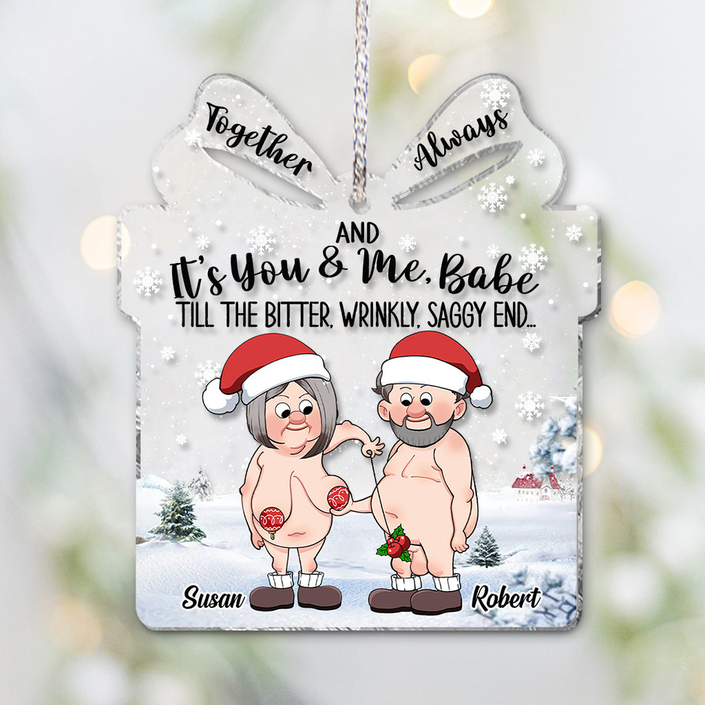 Für immer und ewig – Personalisierter transparenter Anhänger für Ehepaare