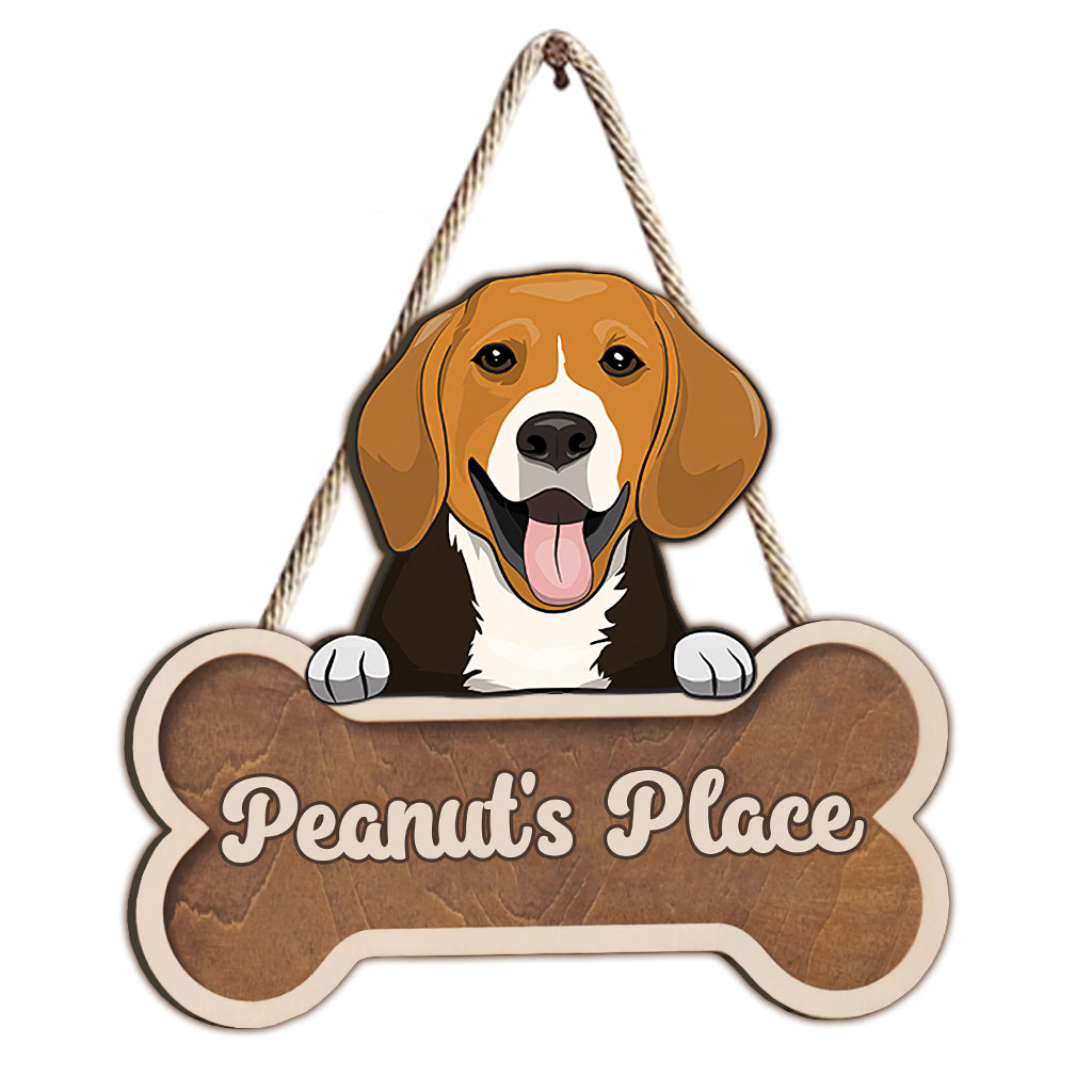 Buddy's Place - Personalisiertes Hunde-Holzschild