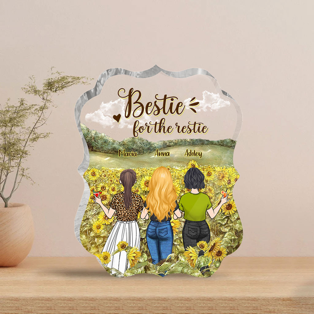 Beste Freundin für immer – Geschenk für die beste Freundin der Schwester – Personalisierte Acrylplakette in individueller Form