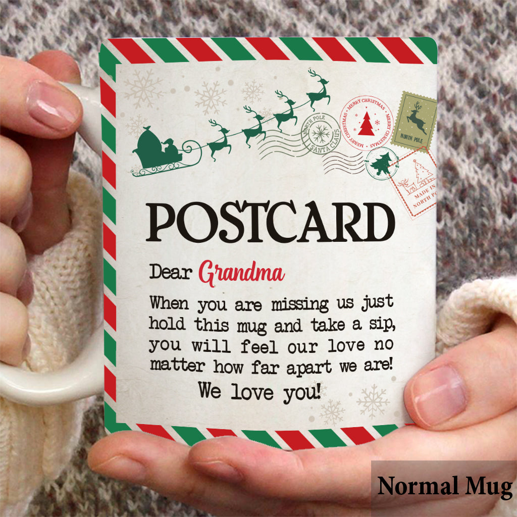 Postcard To Grandma/ Nana/ Mimi/ Gigi... - Personalized Grandma Mug