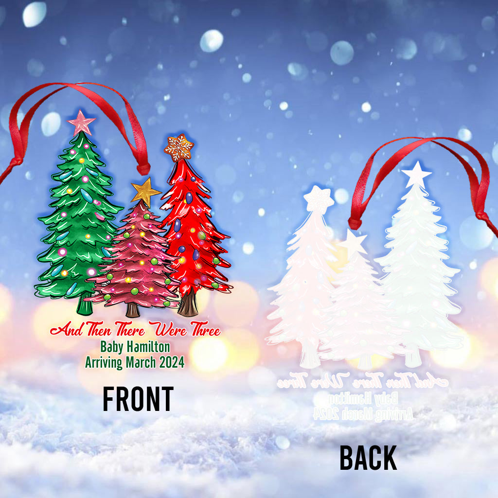 Und dann waren es drei – Personalisierter transparenter Schwangerschaftsschmuck