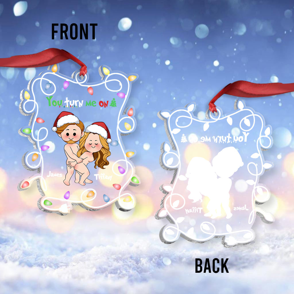 Du machst mich an – Personalisierter transparenter Paar-Anhänger