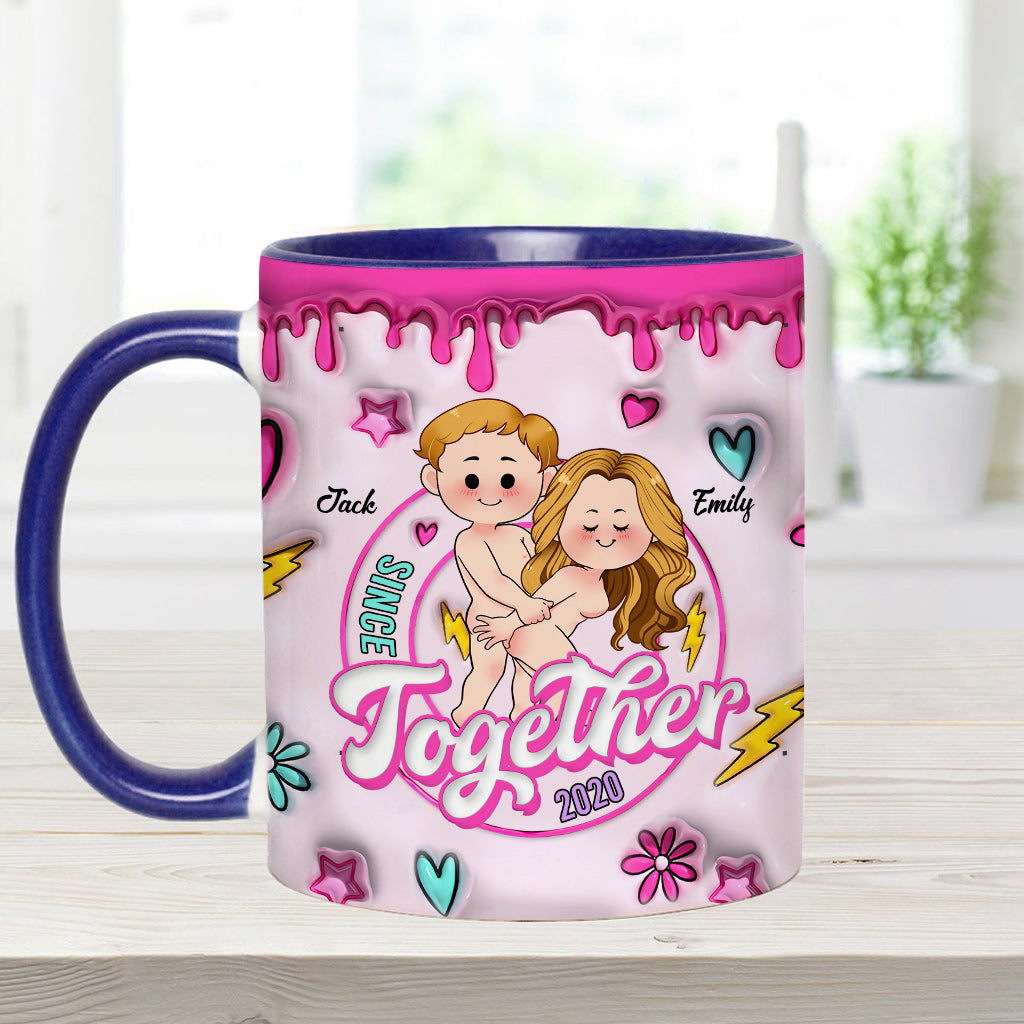 Zusammen seit - Personalisierte Tasse mit Pärchenmotiv
