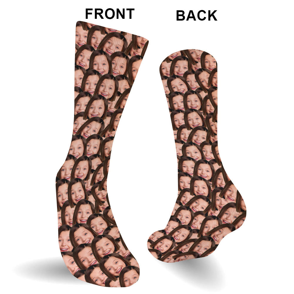 Individuell bedruckte Socken für die Enkelin – personalisierte Socken