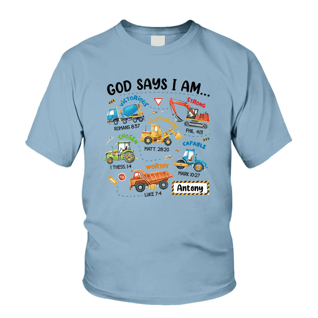 Gott sagt, ich bin es – personalisiertes Kinder-T-Shirt