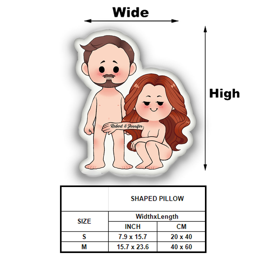 Ich liebe dich bis zum Mond und zurück – personalisiertes Kissen in Pärchenform