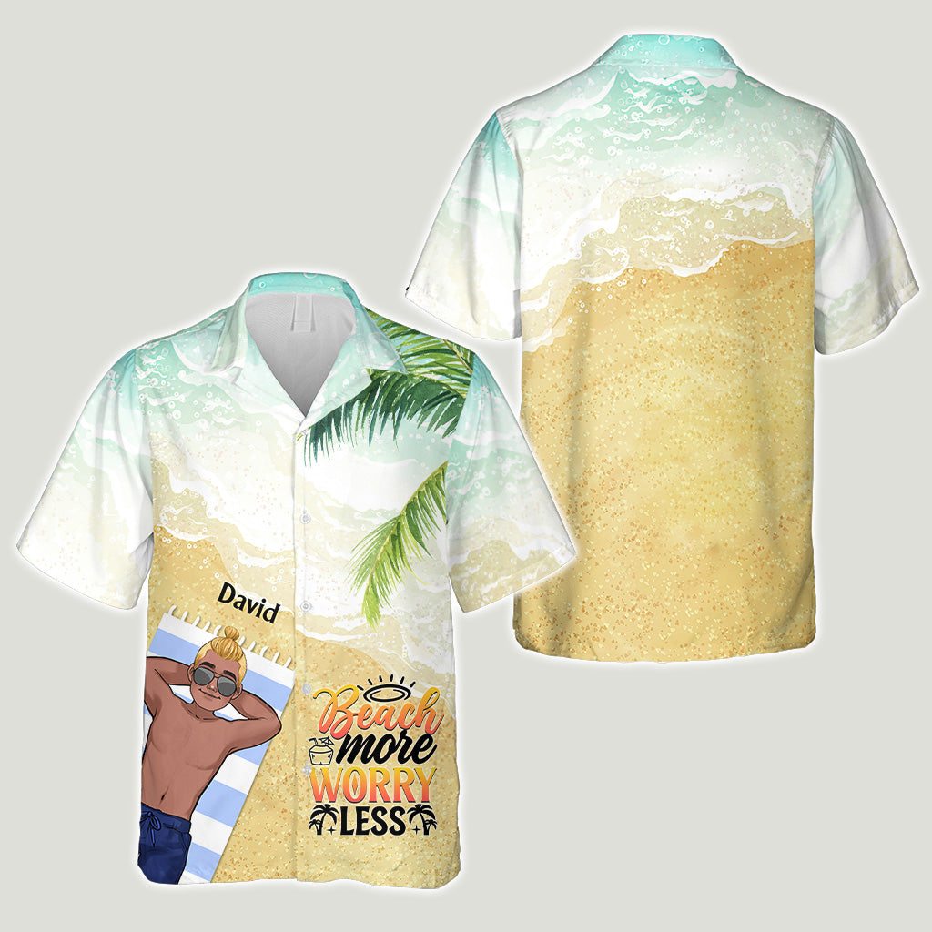 Der Strand ruft und ich muss gehen – Geschenk für Meeresliebhaber für Freunde, Schwester, Freundin, Ehefrau, Mutter, Bruder, Vater, Ehemann, Freund – Personalisiertes Hawaiihemd