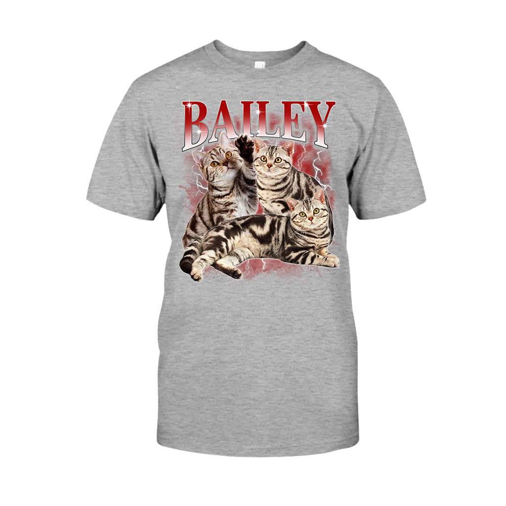 Individuell gestaltetes Bootleg-Rap-T-Shirt – Geschenk für Hunde- und Katzenliebhaber – Personalisiertes T-Shirt und Hoodie
