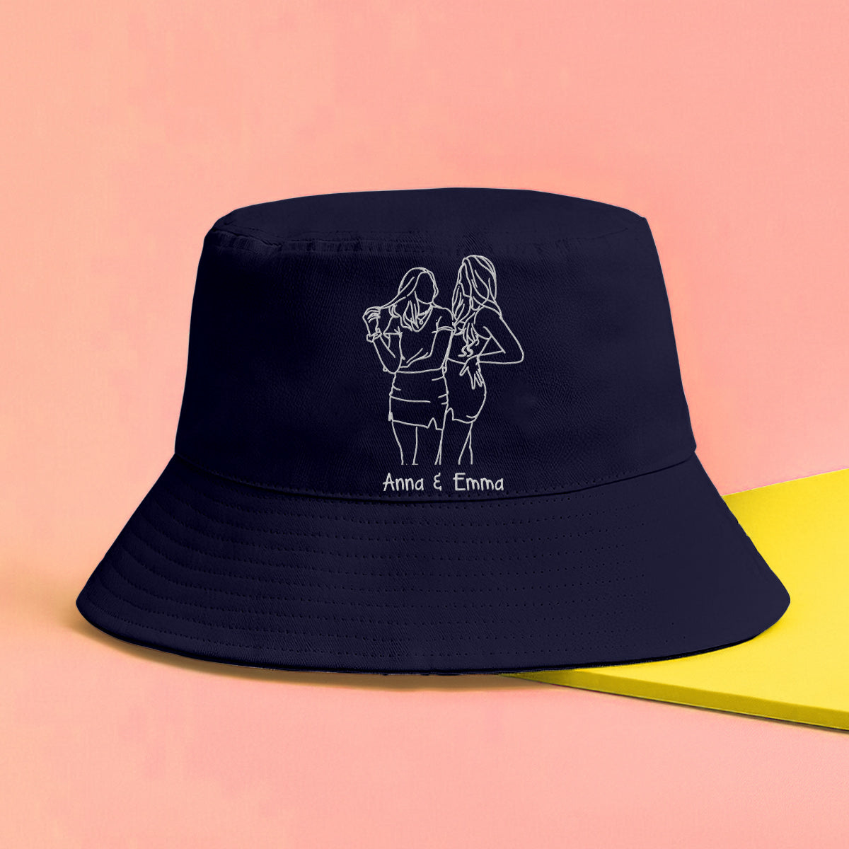 Custom Photo - Personalized Daughter Embroidered Bucket Hat