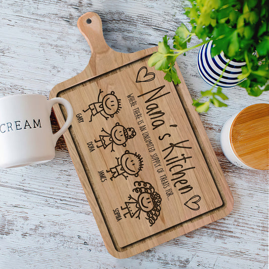 Grandma's Kitchen - Gift for grandma - Personalized Cutting Board