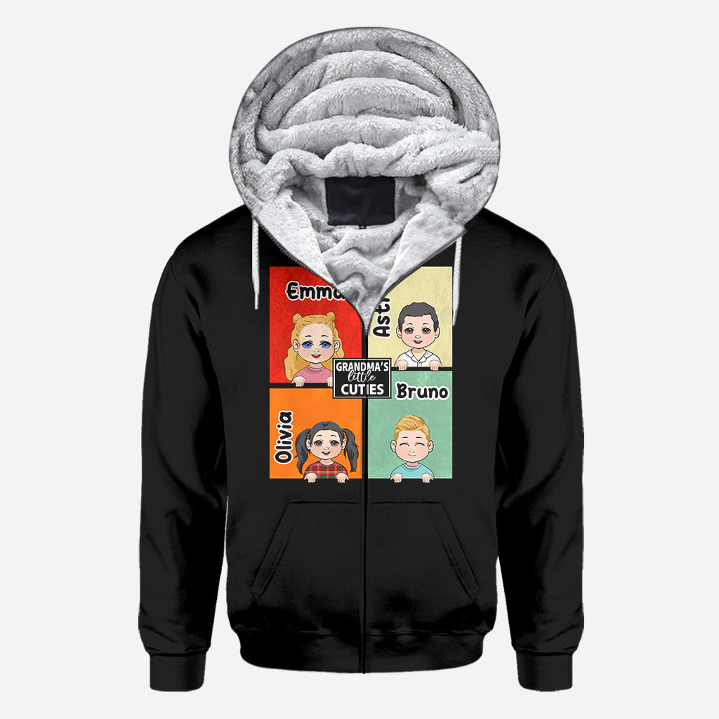 Omas kleine Lieblinge – Geschenk für Oma, Tante – Personalisiertes T-Shirt