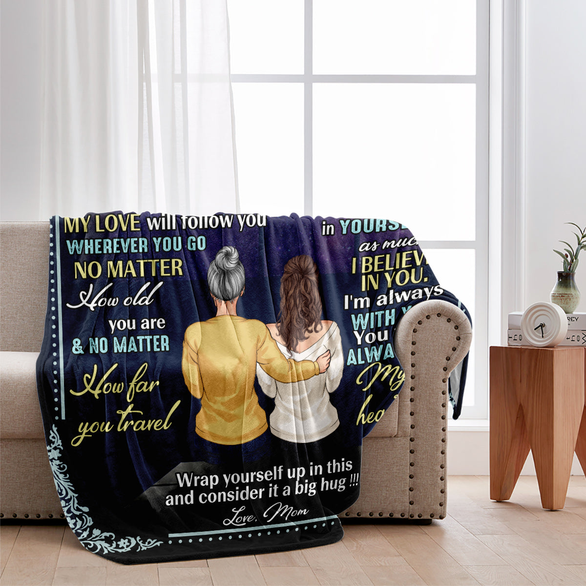 Für meine Tochter – personalisierte Tochterdecke