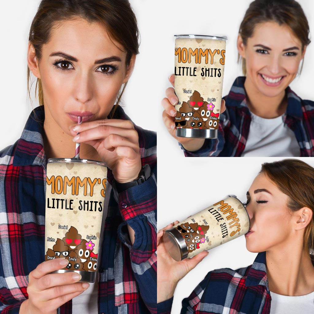 Papas kleine Lieblinge – Geschenk für Papa, Oma, Opa, Mama, Onkel, Tante – Personalisierter Trinkbecher