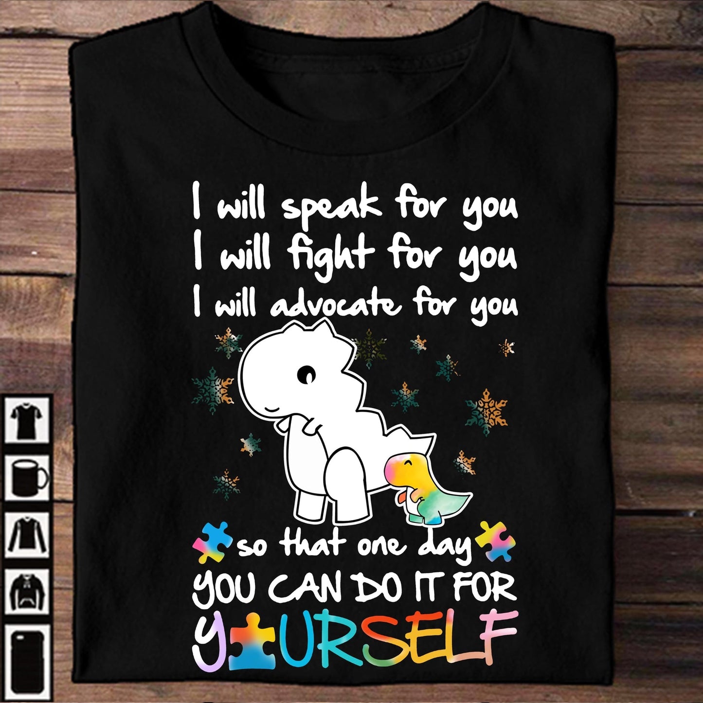 Speak Fight Advocate Autism Awareness T-shirt and Hoodie 0523