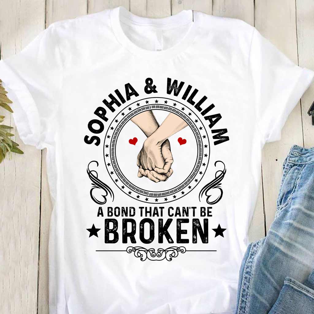 Eine unzerbrechliche Verbindung – personalisiertes Partner-T-Shirt und Hoodie