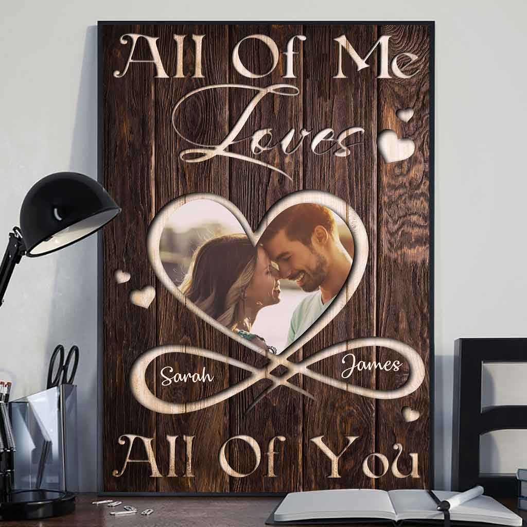 „Ich liebe dich ganz und gar“ – personalisiertes Pärchenposter