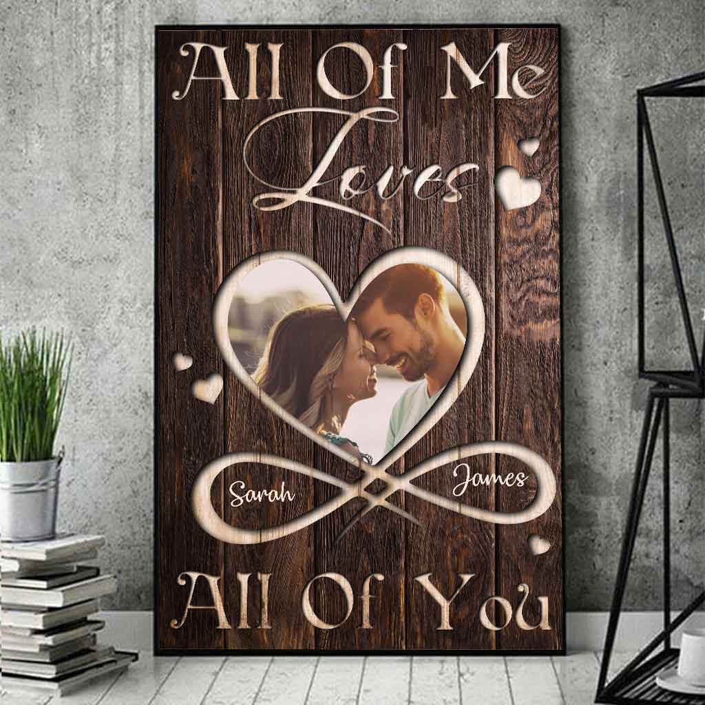 „Ich liebe dich ganz und gar“ – personalisiertes Pärchenposter