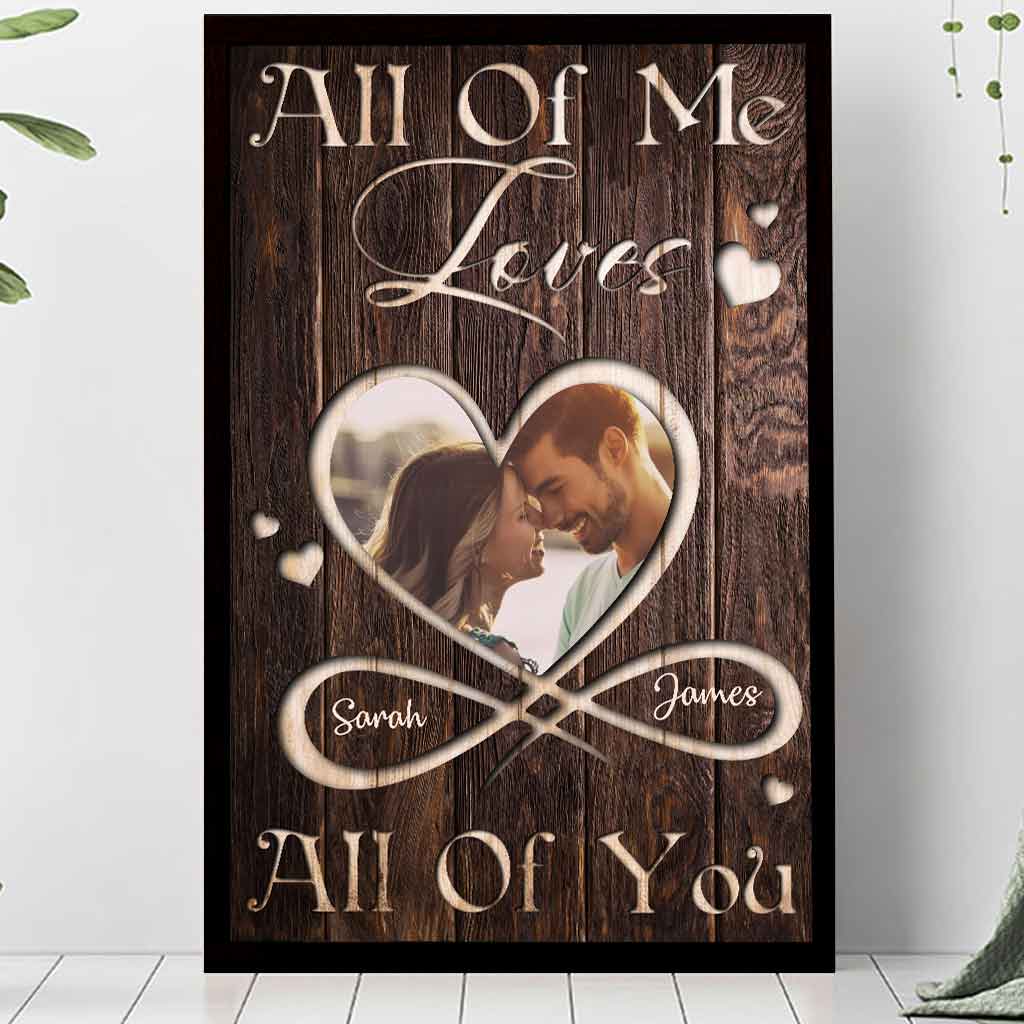 „Ich liebe dich ganz und gar“ – personalisiertes Pärchenposter