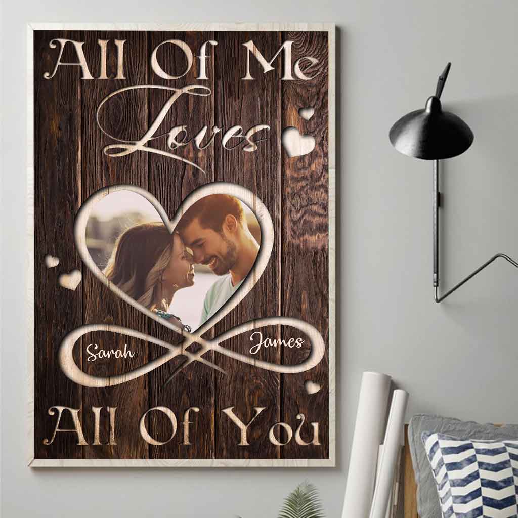 „Ich liebe dich ganz und gar“ – personalisiertes Pärchenposter