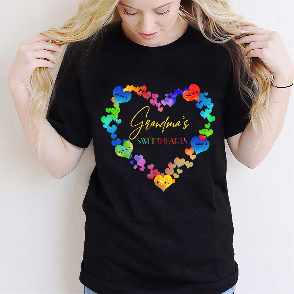 Omas Lieblinge – Personalisiertes Valentinstags-T-Shirt und Hoodie für Oma