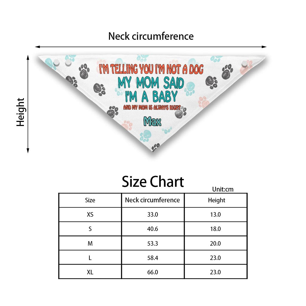 Ich sag's dir – personalisiertes Hundehalstuch