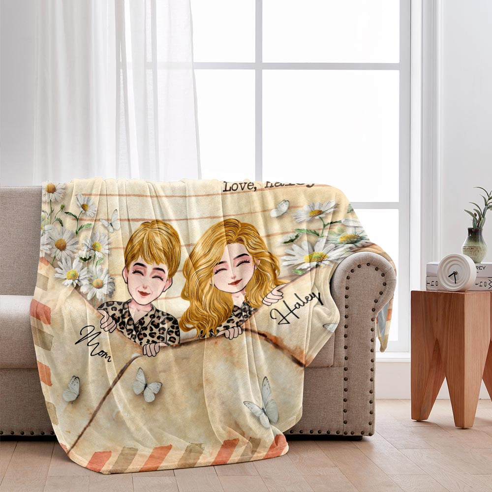 Liebe Mama Briefdecke – Personalisierte Muttertagsdecke