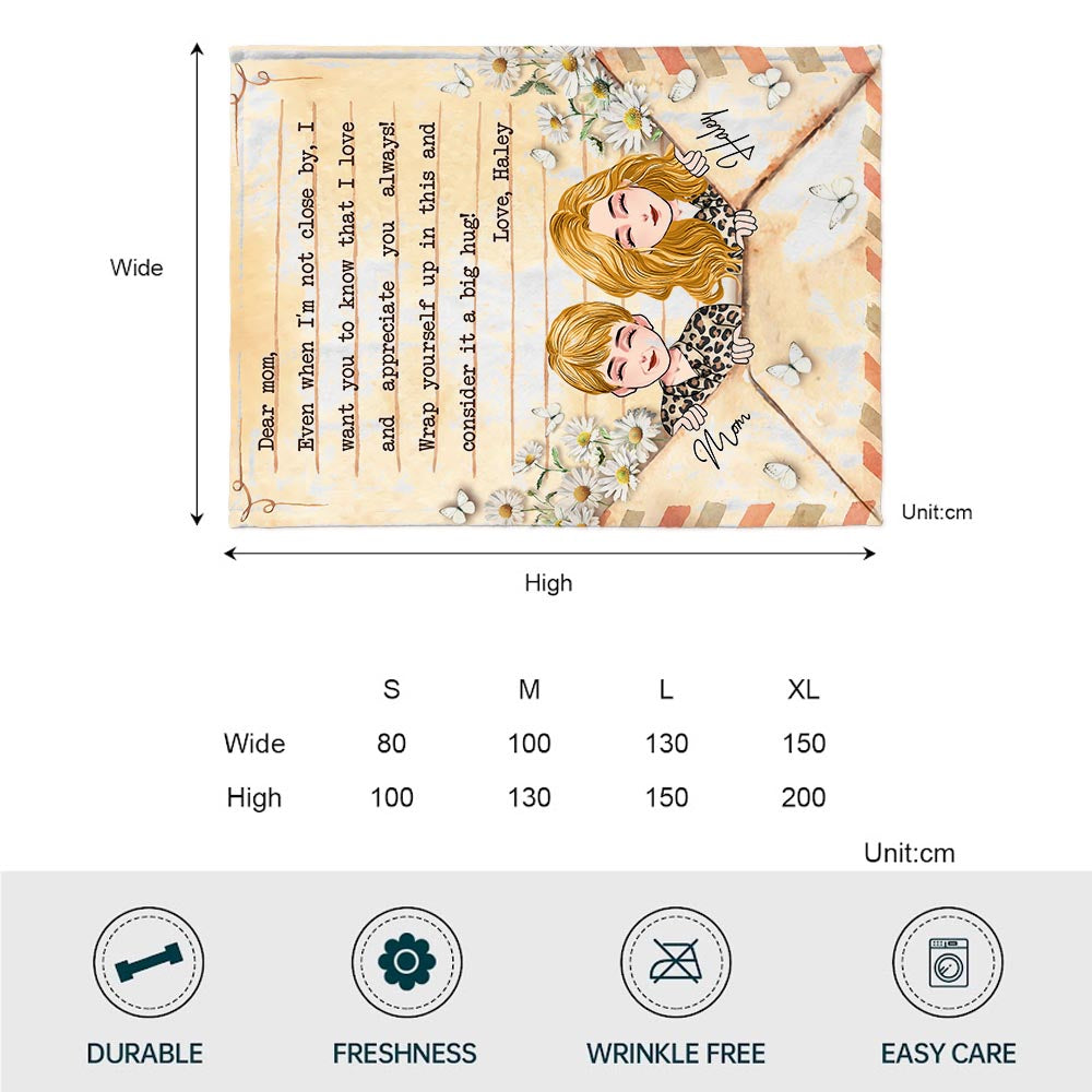 Liebe Mama Briefdecke – Personalisierte Muttertagsdecke