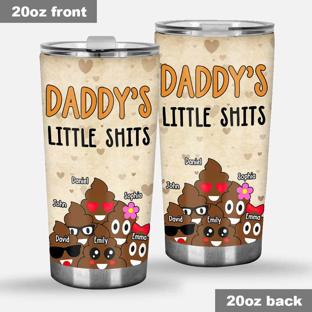 Papas kleine Lieblinge – Geschenk für Papa, Oma, Opa, Mama, Onkel, Tante – Personalisierter Trinkbecher