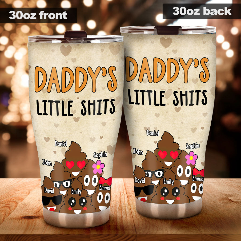 Papas kleine Lieblinge – Geschenk für Papa, Oma, Opa, Mama, Onkel, Tante – Personalisierter Trinkbecher