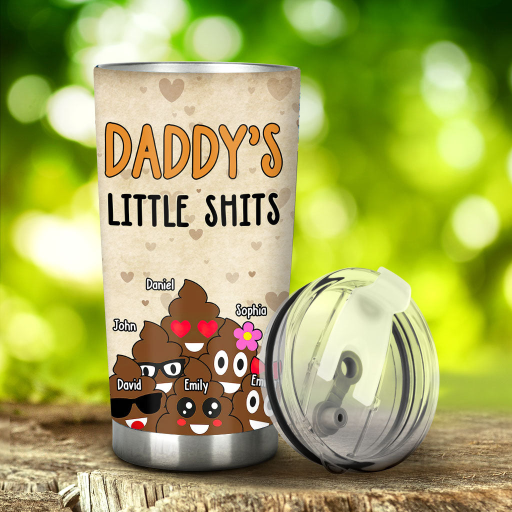 Papas kleine Lieblinge – Geschenk für Papa, Oma, Opa, Mama, Onkel, Tante – Personalisierter Trinkbecher