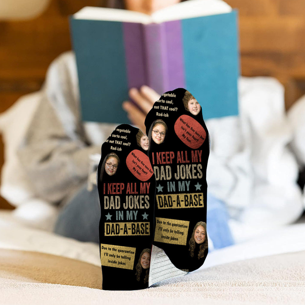 Dad Jokes - Personalized Father's Day Father Socks