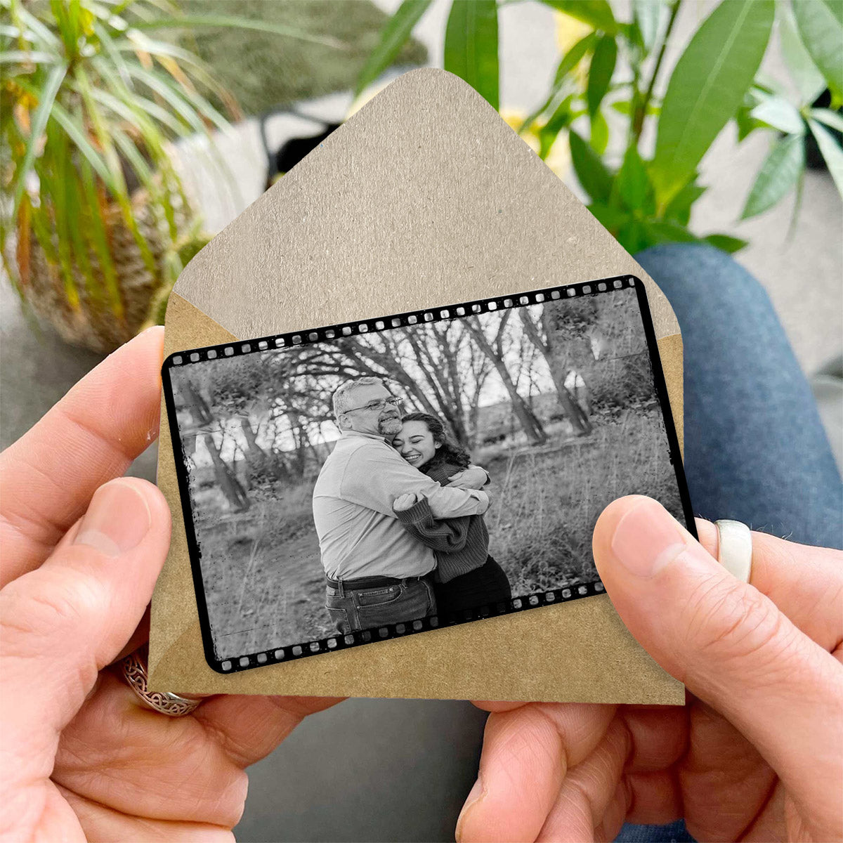 Ich bin so froh, einen Papa wie dich zu haben – personalisierte Vatertags-Geldbörsenkarte