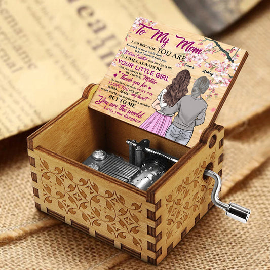 I Am Because You Are - Personalized Mother's Day Mother Hand Crank Music Box
